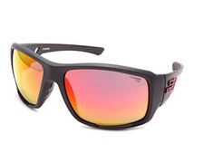 Cebe Northshore Lunettes de Soleil Mat Noir Rouge W / Zone Gris Cat.3 Verres
