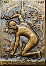 BELGIQUE Médaille commémorative aux résistant 1940-1945