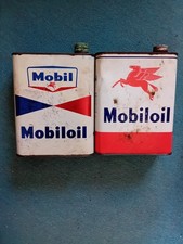 Anciens Bidons  Huile MOBIL Et