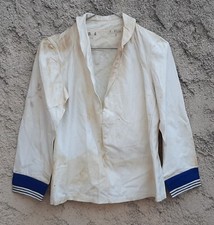 WW2 Vareuse Marinière datée 1940 toile coton MARINE NATIONALE FNFL ORIGINAL