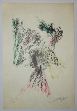 DAX Adrien [Sans titre]. 1959-1960. LITHOGRAPHIE en couleurs SIGNEE Boîte alerte