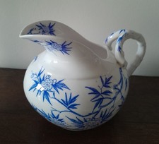 SARREGUEMINES POT PICHET ANCIEN DECOR FLORAL TRES BON ETAT 11 cm