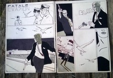 LOT 3  PLANCHES ORIGINALES / ORIGINAL ART  21 x 29,7  BE  / AUTEUR A IDENTIFIER