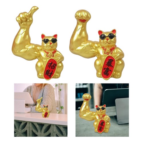 Lucky cat statues - lucky,