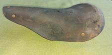 Selle De Vélo Vintage Idéale N°39 en cuir brun / old french bike saddle