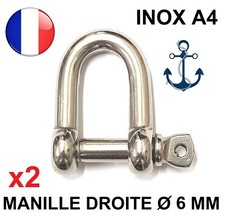 Manille droite forgee - droite,