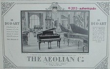 PUBLICITE THE AEOLIAN COMPANY