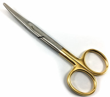 Ciseaux Courbés 14 Cm Émoussés / Émoussés HARTMETALL TC Acier Inoxydable