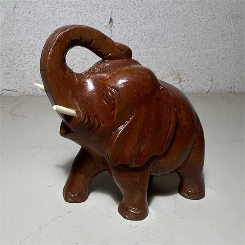 Statuette éléphant bois - statuette,