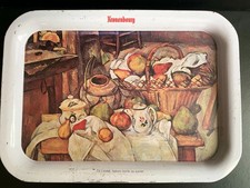 Plateau publicitaire vintage Kronenbourg - Motif Cézanne