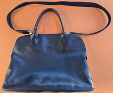 ***LONGCHAMP*** SAC BANDOULIÈRE EN CUIR GRAINÉ NOIR Grand modèle