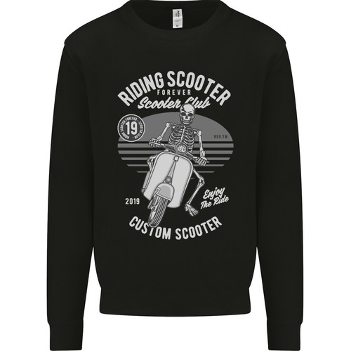 Scooter club moto crâne - scooter,