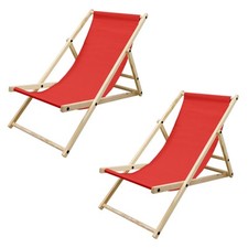 2x Chaise longue jardin