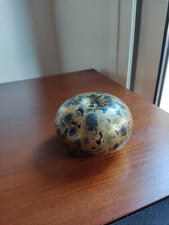 boule lampe à huile ou presse papier Karl Schmid verrier signée