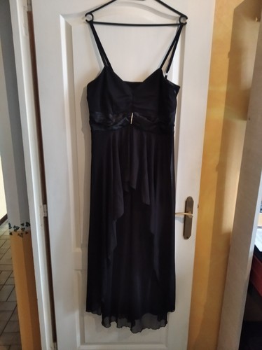 Robe longue noire - , bretelles