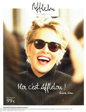 PUBLICITE ADVERTISING 056  2015  Alain Afflelou lunettes solaires & Sharon Stone