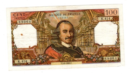 France billet 100 francs 1969 - france,