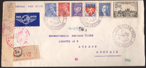 Lettre censure allemande paris - lettre,