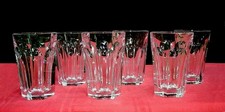 BACCARAT HARCOURT 6 CORDIAL SHOT GLASSES GOBELET VERRES A LIQUEUR CRISTAL TAILLE
