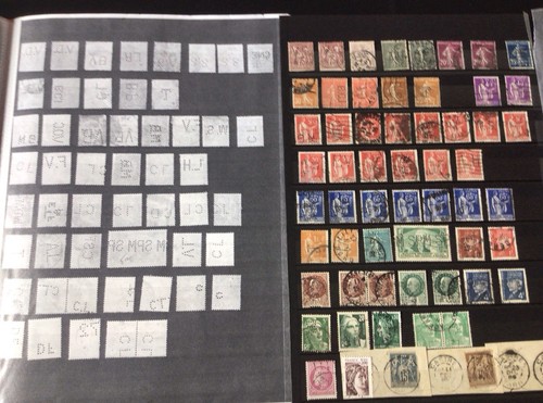 Timbres perforés france - france, et