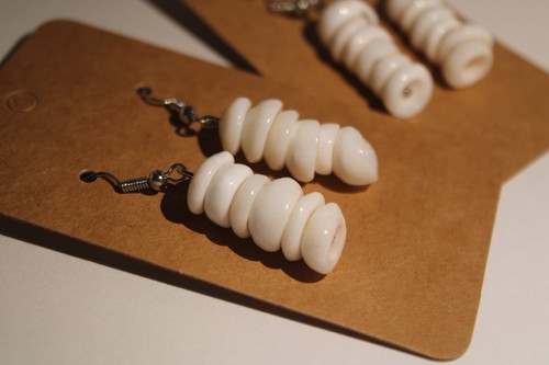Puka shell earrings - puka,