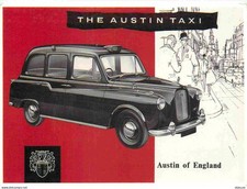 Automobiles - Carte Publicitaire - Austin Taxi - CPM - Voir Scans Recto-Verso