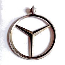 Insigne MERCEDES BENZ Original - gris métal - Diam : 7,5 cm - Avec Fixation