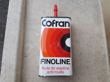 Scellé ancienne burette d'huile Cofran Finoline collection bidon esso antar 