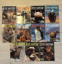 Lot des 11 Premiers magazines TERRE SAUVAGE - N°1 à N°11 - 1986-1987 avec Boîte