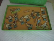 jouet ancien rare boite la fermière et ses canards