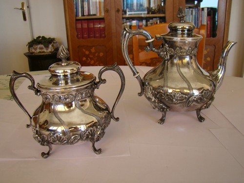 Théière sucrier métal - en,