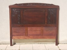 Tête de lit ancienne bois massif année 30