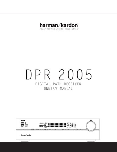 Harman kardon dpr 2005 - harman,