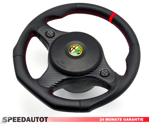 Volant aplati cuir alfa - cuir,