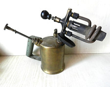 Ancienne Grosse Lampe à Souder VESTA A2 F.J Paris *Chalumeau Outil Laiton et Fer