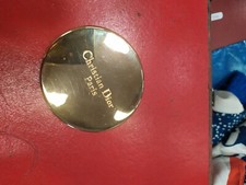 ancien Miroir De Sac Dior doré