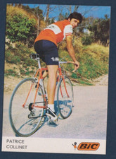 CYCLISME carte  cycliste PATRICE COLLINET équipe BIC