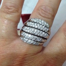 Imposante bague jonc argent - bague, en