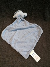 Doudou losange lange dinosaure bleu Vert baudet Etat neuf