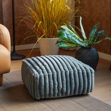 Unstuffed pouf ottoman cover - unstuffed,