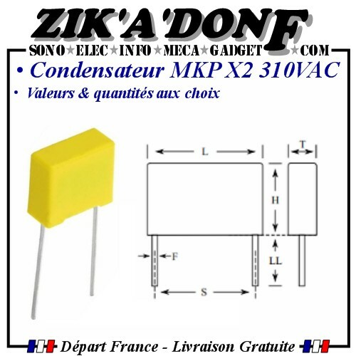 Condensateur mkp type 310v - type, x2