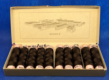 Vintage 10 Bobines Fil de Soie Zwicky 969 FLORA 40/3-8 m Noir Pour Boutonnière