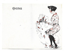 12 Anciens Menus un repas