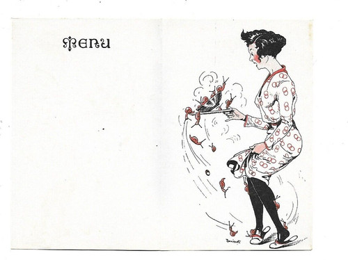 Anciens menus repas - anciens, un