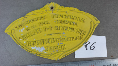 Ancienne plaque concours - ancienne,