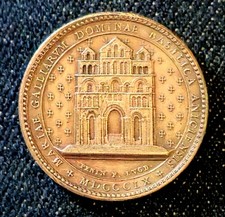 Dépt 43 Le Puy Belle Méd. 24mm- Mariae Galliarum Dominae Basilica Par Penin 1860