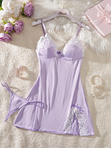 Babydoll femme lilla avec - babydoll,