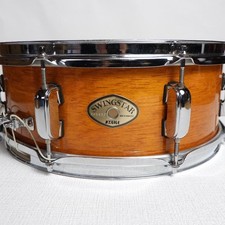 Rare caisse claire TAMA Swingstar 14x5,5 coquille en bois 8 cerceaux naturel ...