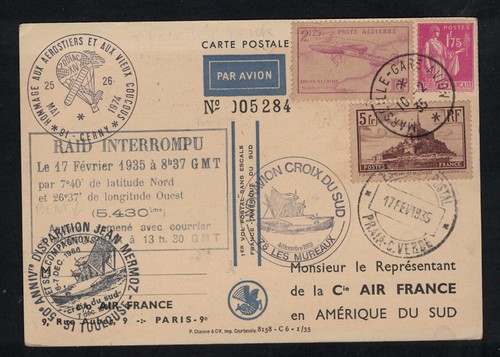 France 1935 carte raid - 1935,