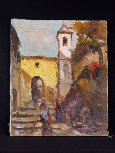Huile sur toile xxe - huile,
